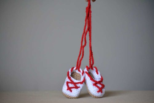 Alpargatas para colgar rojas